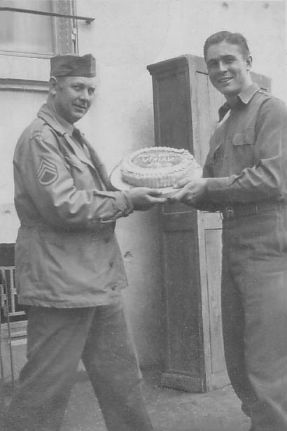 Sgt. Anderson (left) and Virian on his birthday.