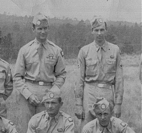 Dave Bullington and Major General James Gavin in 1947